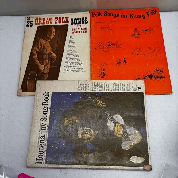 Folk Songs for Young Folk Great Folk Songs Hootenanny Song Book Sheet Music - Picture 1 of 12